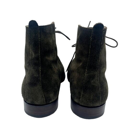 Cheaney & Sons Suede Derby Boot in Olive Green UK 7 US 8 EU 41 $425 - Picture 3 of 11